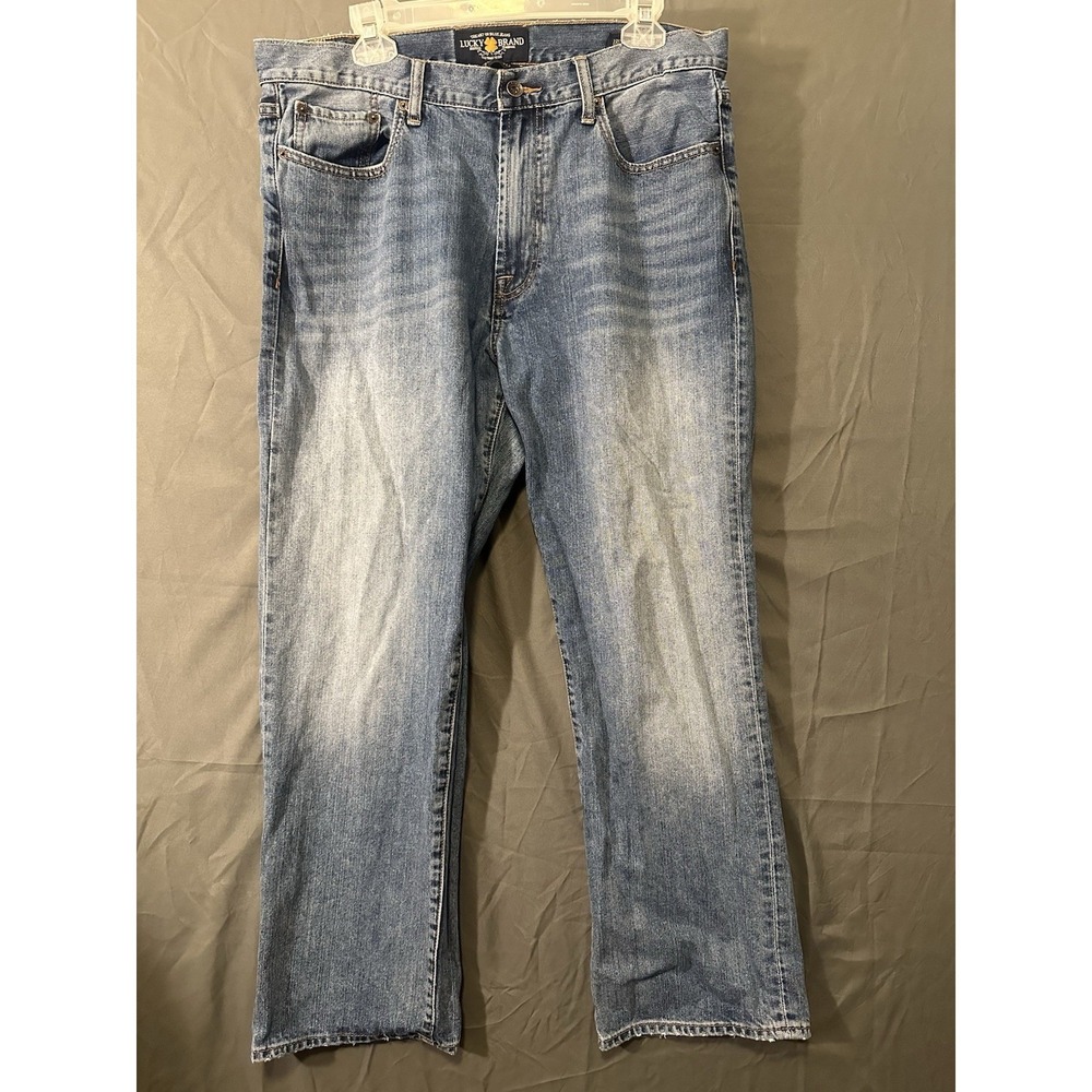 Lucky Brand Blue Denim‎ Jeans 181 Relaxed Straight Mens Size 36x30